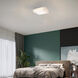 Foursquare LED 14 inch Brushed Stainless Steel Flush Mount Ceiling Light